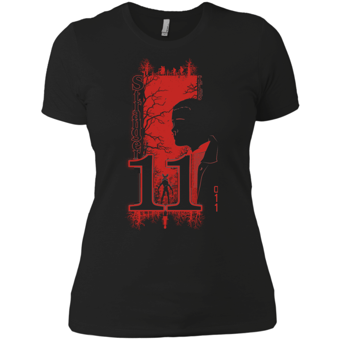 T-Shirts Black / X-Small Stranger Things 11 Profile Women's Premium T-Shirt