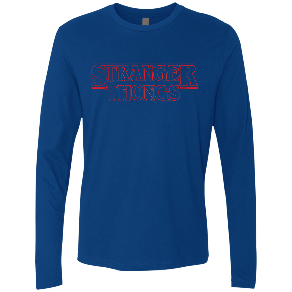 T-Shirts Royal / Small Stranger Thongs Men's Premium Long Sleeve