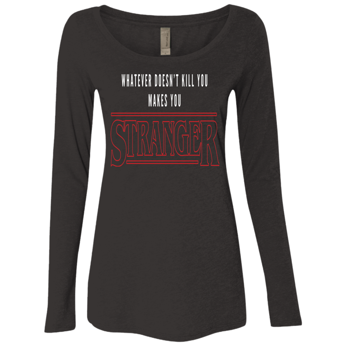 T-Shirts Vintage Black / Small Stranger Women's Triblend Long Sleeve Shirt