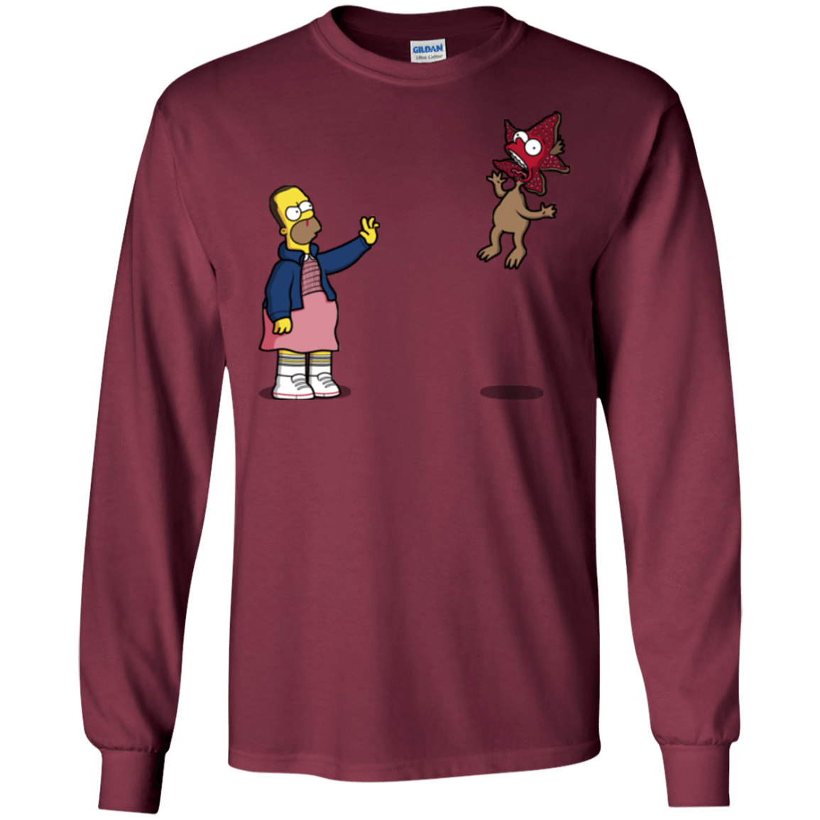 T-Shirts Maroon / S Strangling Things Men's Long Sleeve T-Shirt