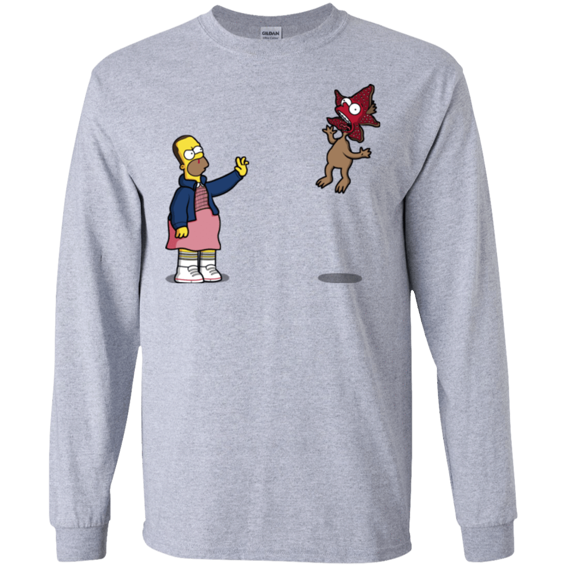 T-Shirts Sport Grey / S Strangling Things Men's Long Sleeve T-Shirt