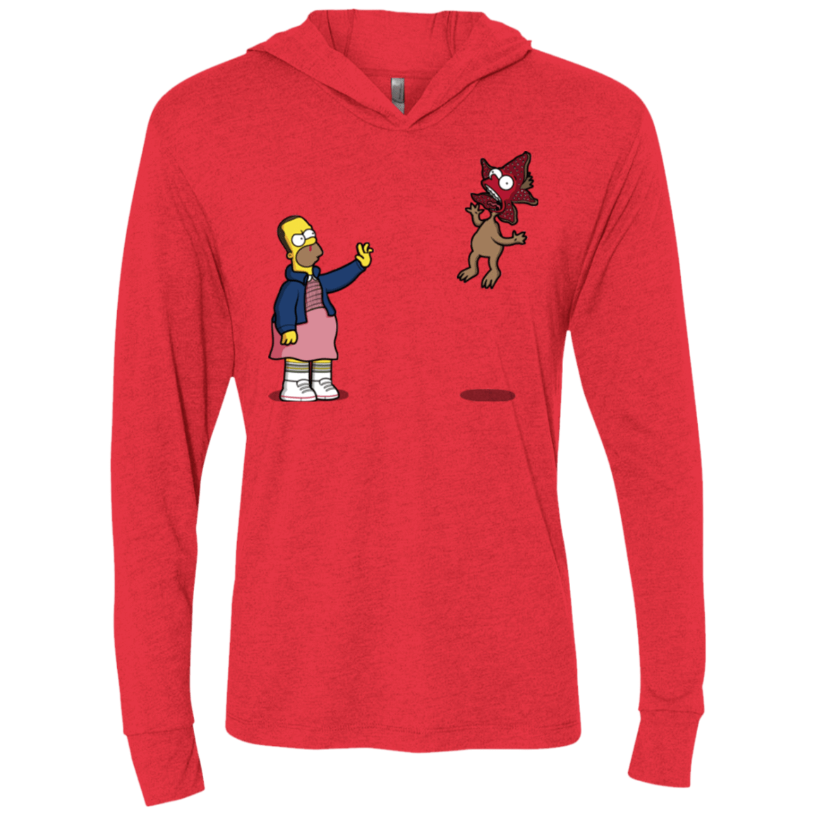 T-Shirts Vintage Red / X-Small Strangling Things Triblend Long Sleeve Hoodie Tee