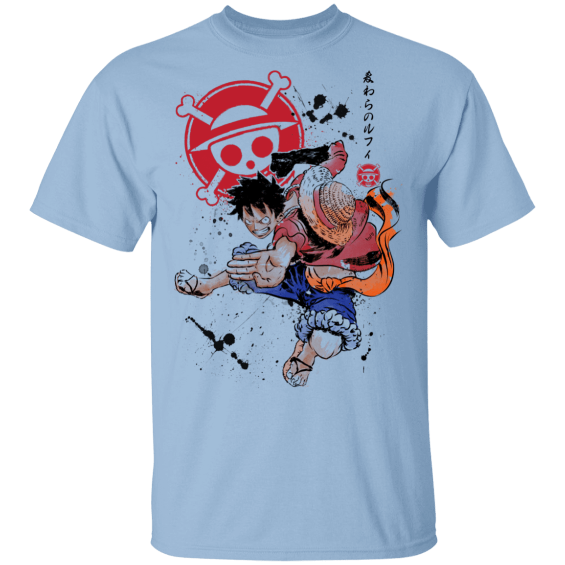 T-Shirts Light Blue / S Straw Hat Captain T-Shirt