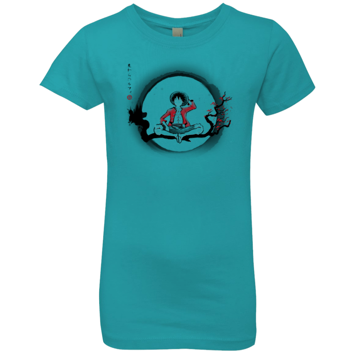 T-Shirts Tahiti Blue / YXS Straw Hat Pirate Girls Premium T-Shirt