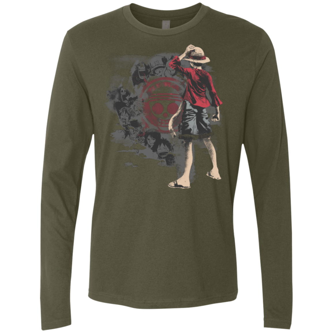 T-Shirts Military Green / Small Straw hats Men's Premium Long Sleeve