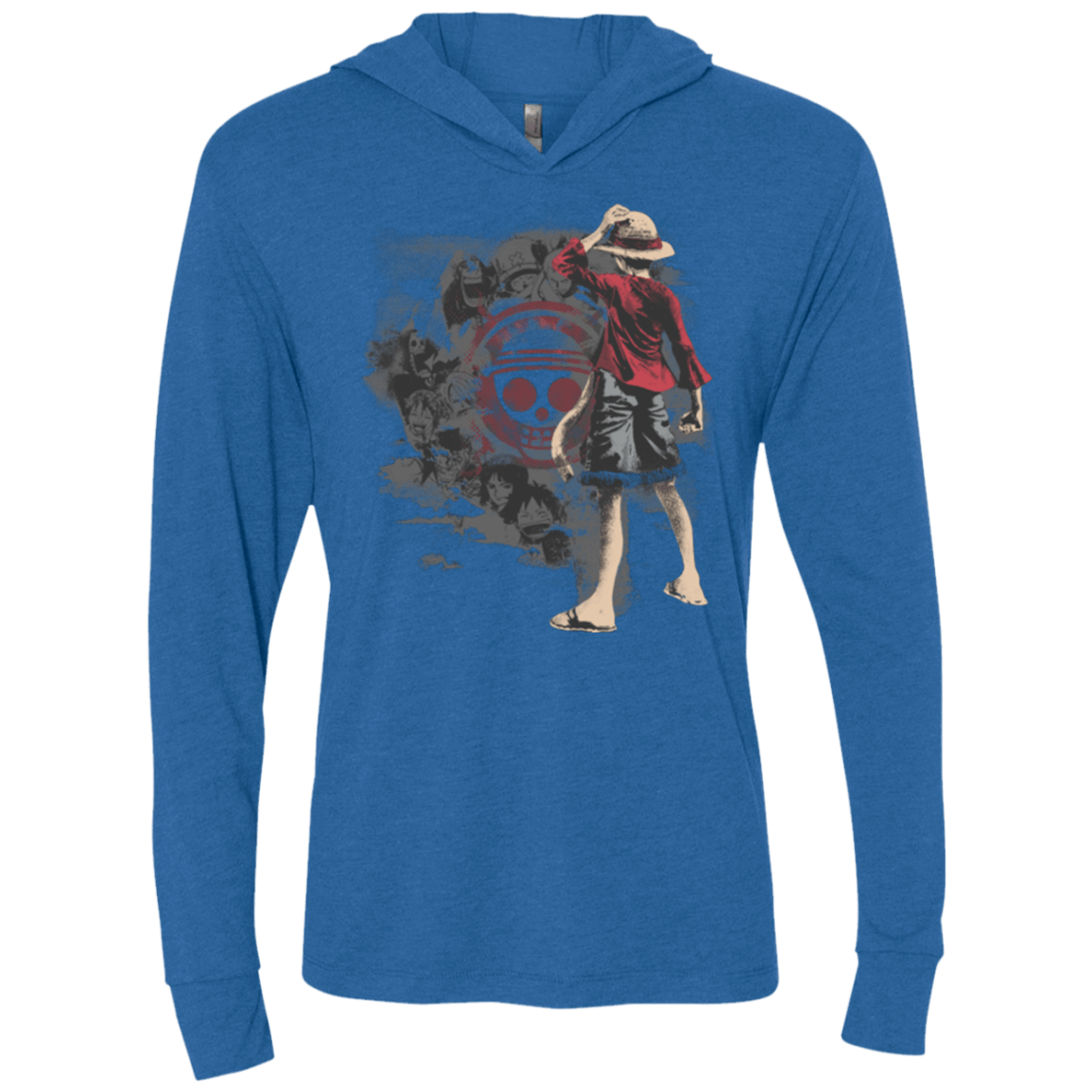 T-Shirts Vintage Royal / X-Small Straw hats Triblend Long Sleeve Hoodie Tee