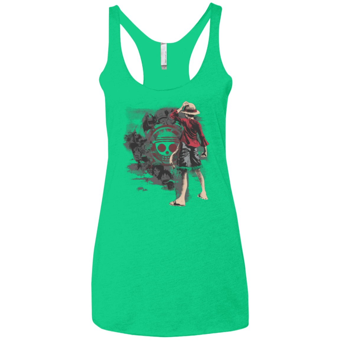 T-Shirts Envy / X-Small Straw hats Women's Triblend Racerback Tank