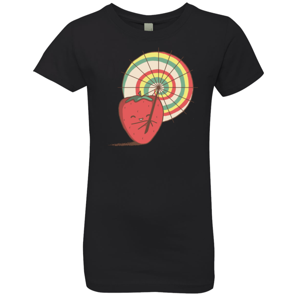T-Shirts Black / YXS Strawberry Frye Girls Premium T-Shirt