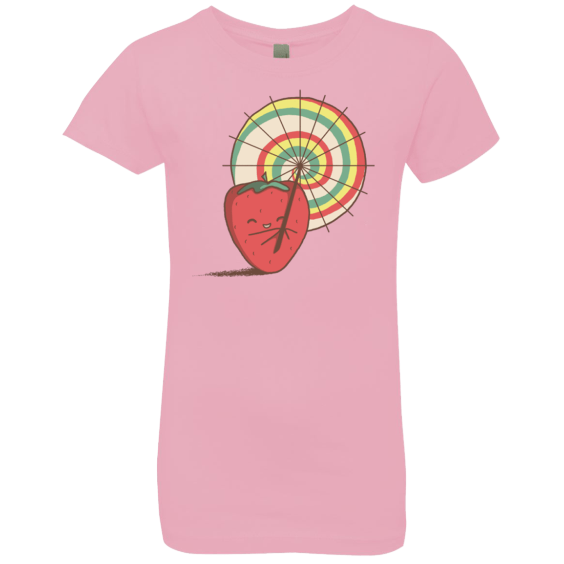 T-Shirts Light Pink / YXS Strawberry Frye Girls Premium T-Shirt