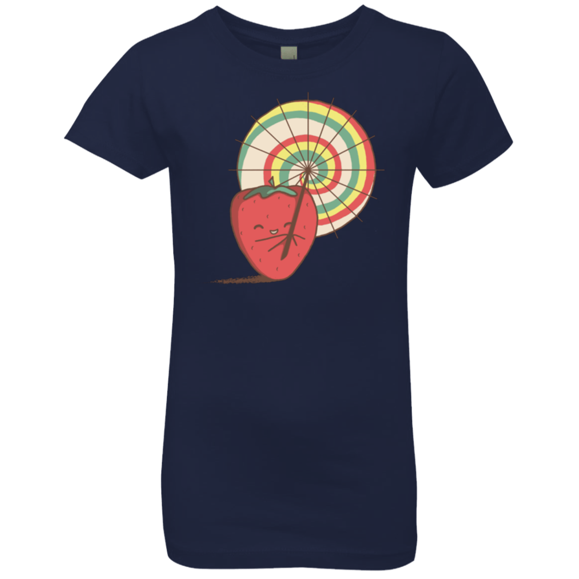T-Shirts Midnight Navy / YXS Strawberry Frye Girls Premium T-Shirt