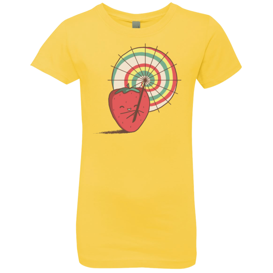 T-Shirts Vibrant Yellow / YXS Strawberry Frye Girls Premium T-Shirt