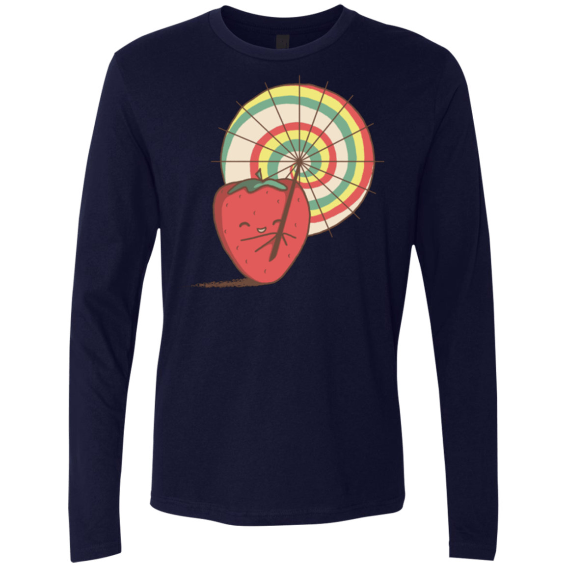 T-Shirts Midnight Navy / Small Strawberry Frye Men's Premium Long Sleeve