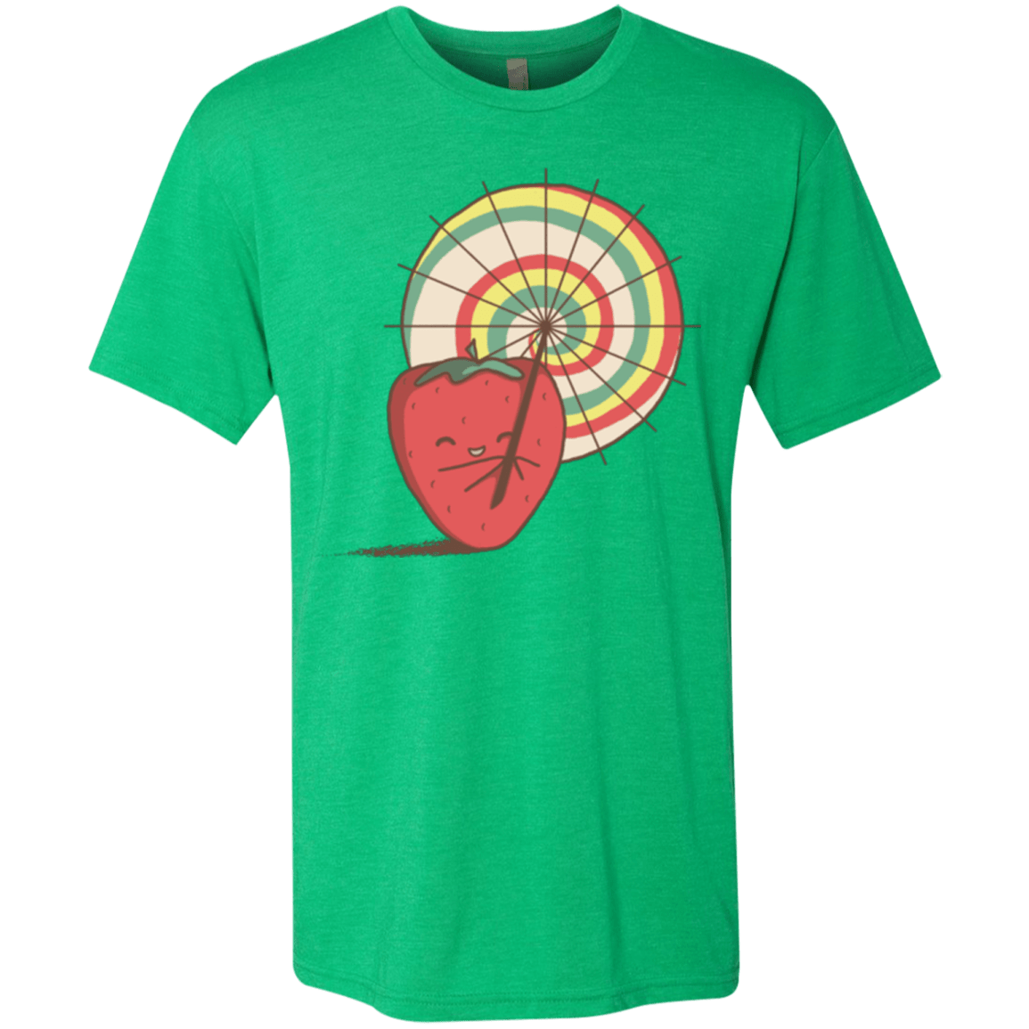 T-Shirts Envy / Small Strawberry Frye Men's Triblend T-Shirt