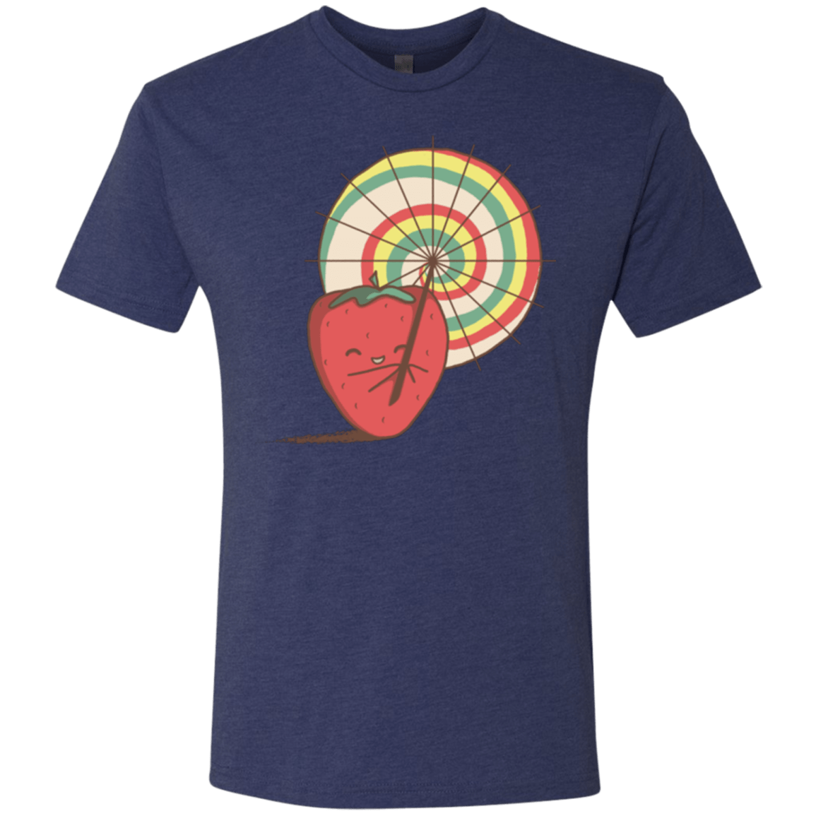 T-Shirts Vintage Navy / Small Strawberry Frye Men's Triblend T-Shirt