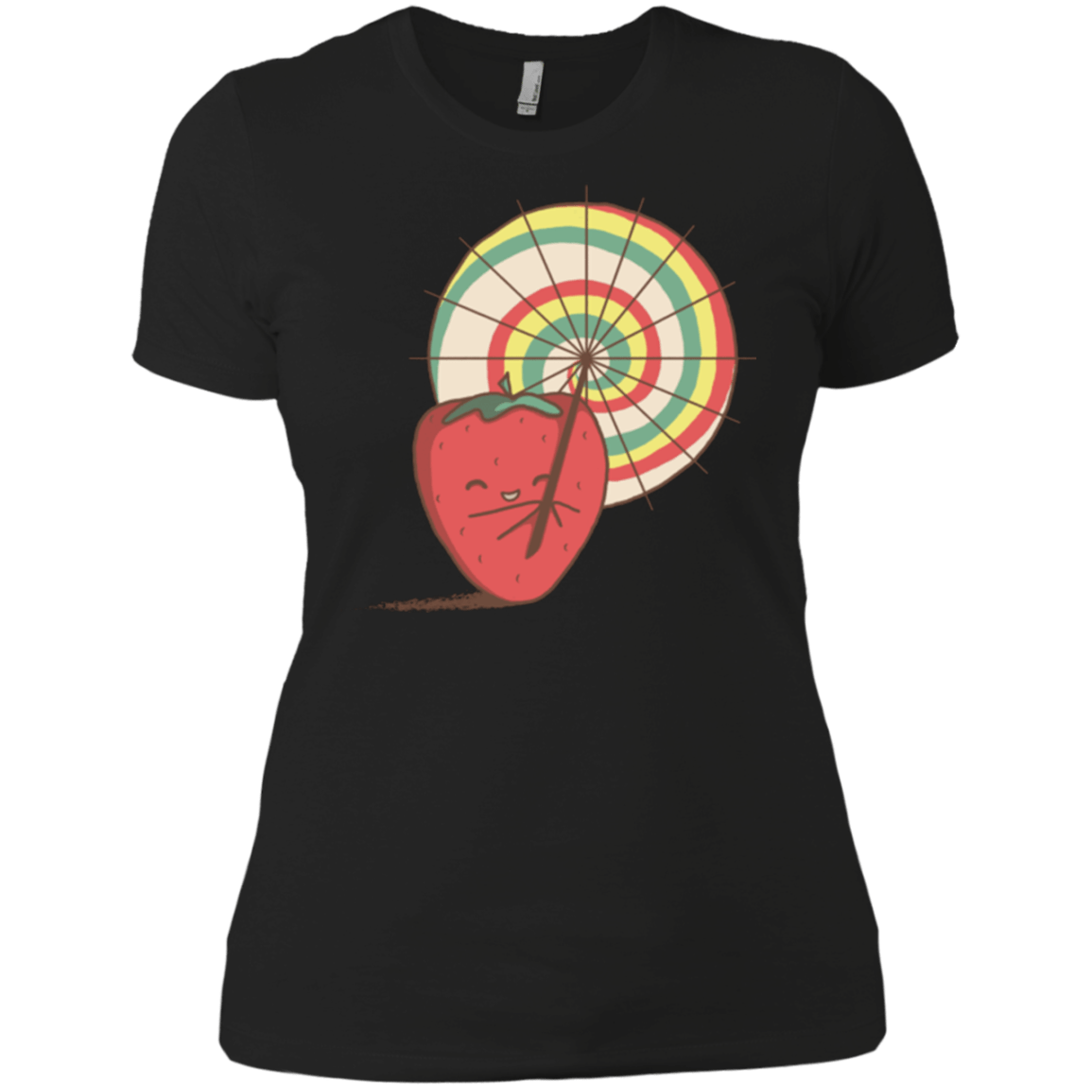 T-Shirts Black / X-Small Strawberry Frye Women's Premium T-Shirt