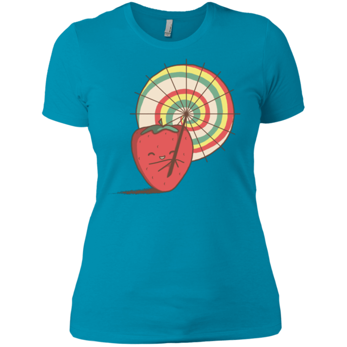 T-Shirts Turquoise / X-Small Strawberry Frye Women's Premium T-Shirt