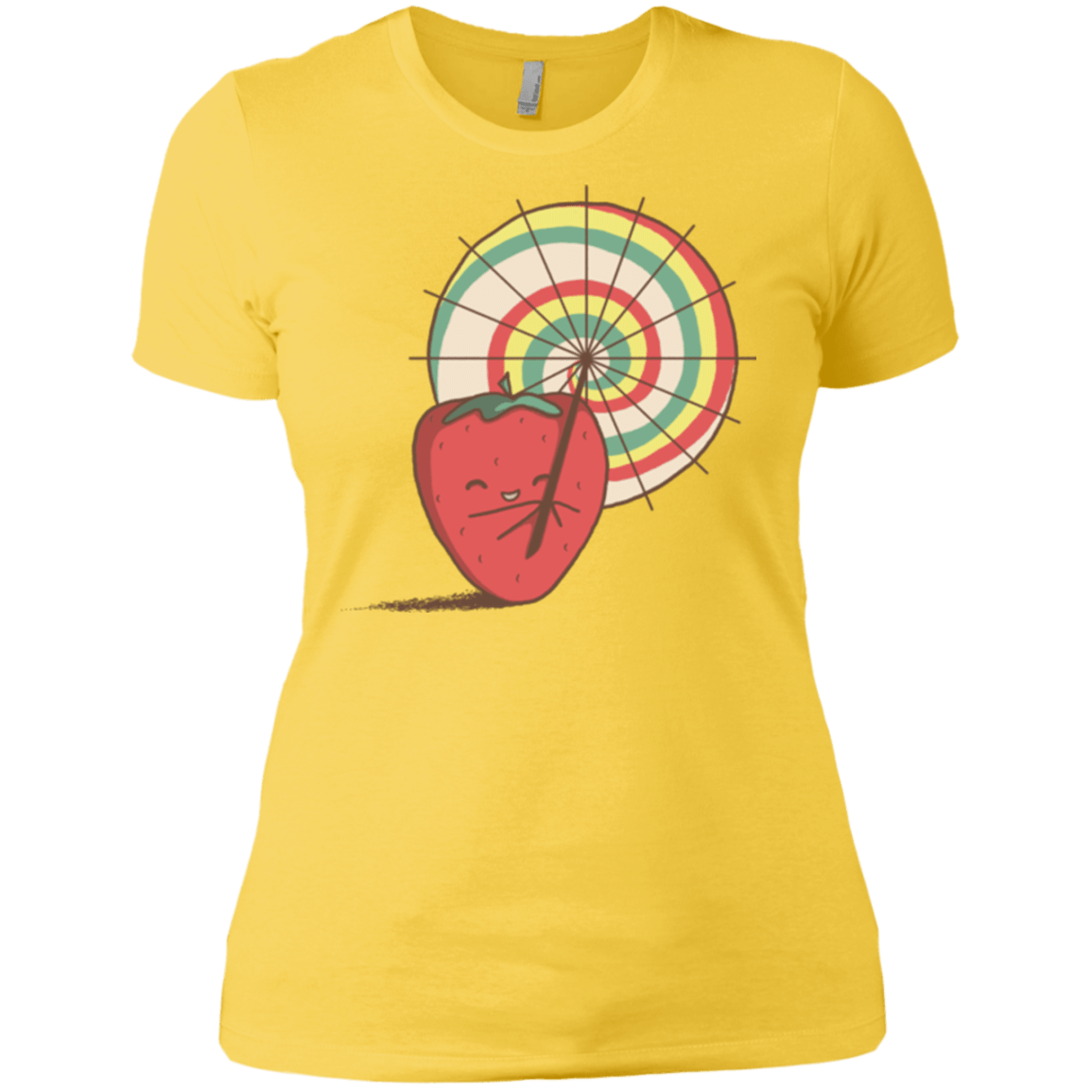T-Shirts Vibrant Yellow / X-Small Strawberry Frye Women's Premium T-Shirt