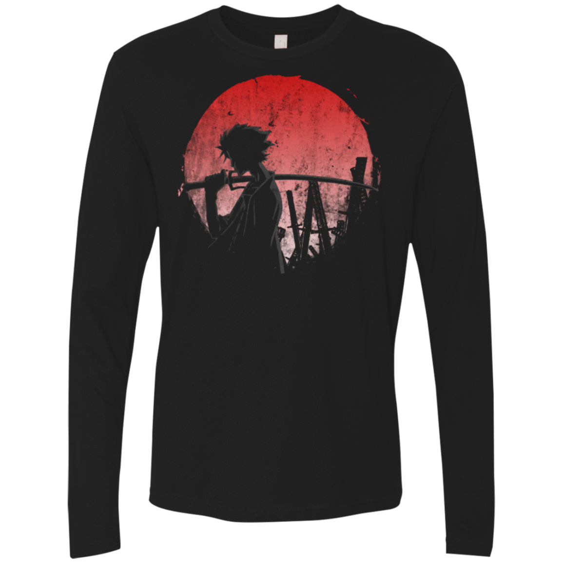 T-Shirts Black / Small Stray dog mugan Men's Premium Long Sleeve