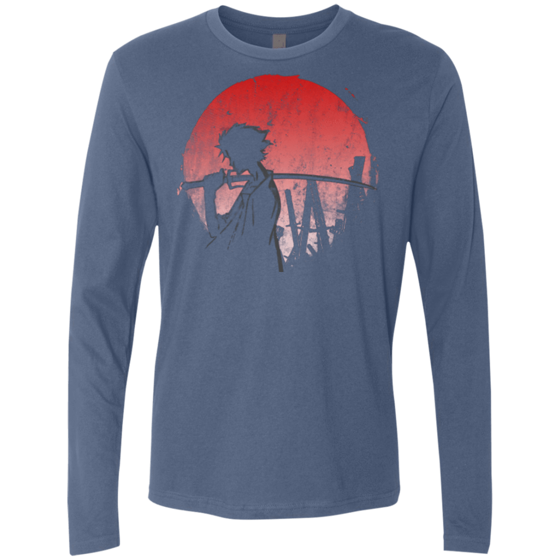 T-Shirts Indigo / Small Stray dog mugan Men's Premium Long Sleeve