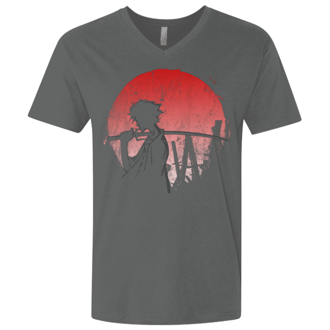 T-Shirts Heavy Metal / X-Small Stray dog mugan Men's Premium V-Neck