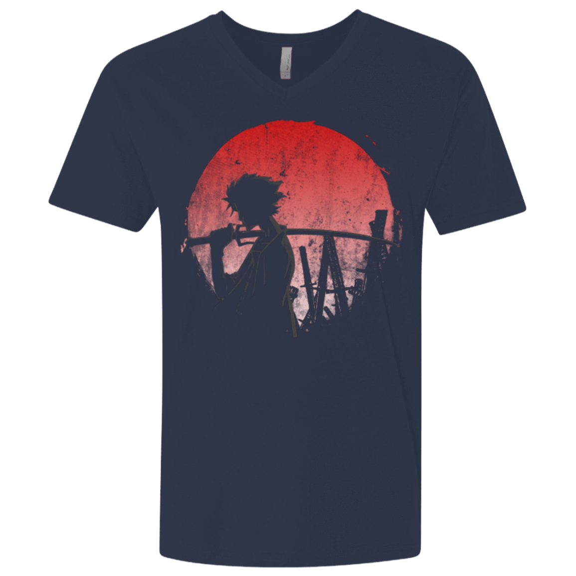 T-Shirts Midnight Navy / X-Small Stray dog mugan Men's Premium V-Neck