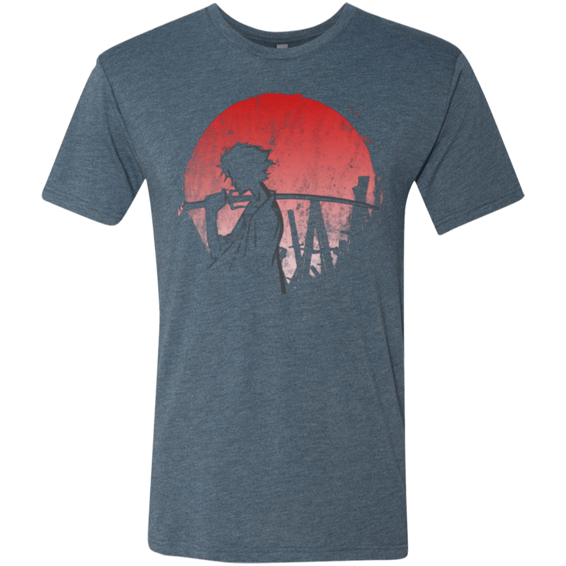 T-Shirts Indigo / Small Stray dog mugan Men's Triblend T-Shirt