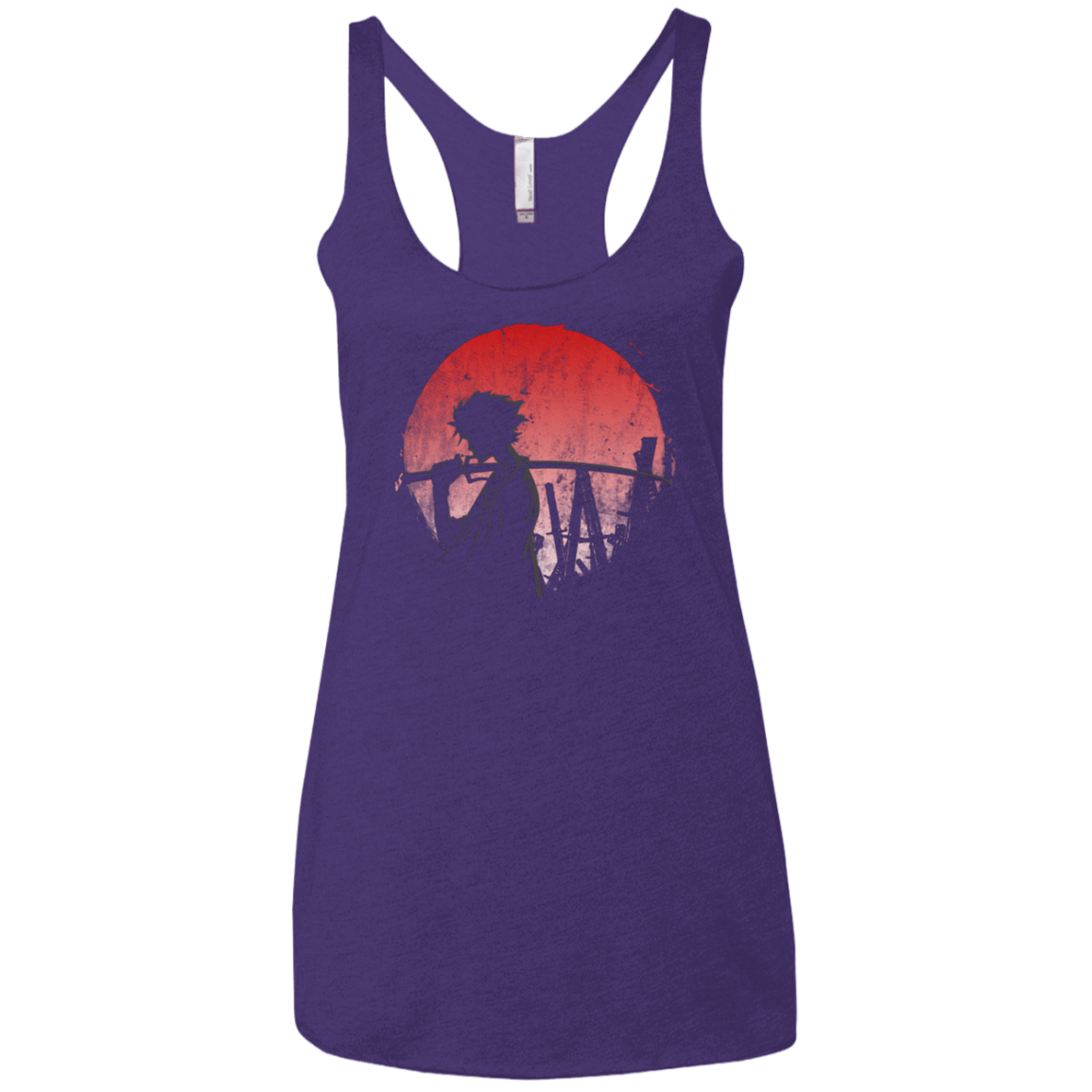 T-Shirts Purple / X-Small Stray dog mugan Women's Triblend Racerback Tank