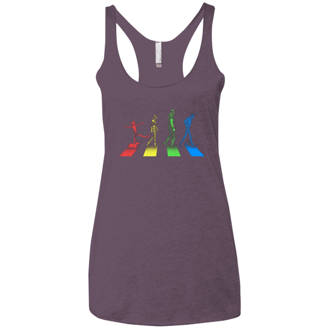 T-Shirts Vintage Purple / X-Small Stray Dog Strut Women's Triblend Racerback Tank