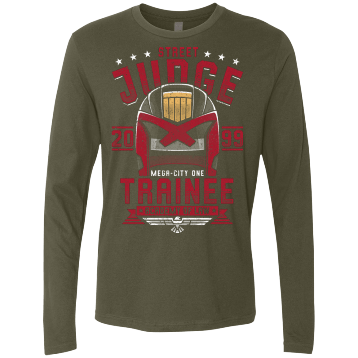 T-Shirts Military Green / Small Street Judge Men's Premium Long Sleeve