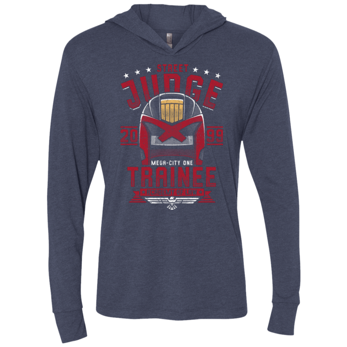 T-Shirts Vintage Navy / X-Small Street Judge Triblend Long Sleeve Hoodie Tee