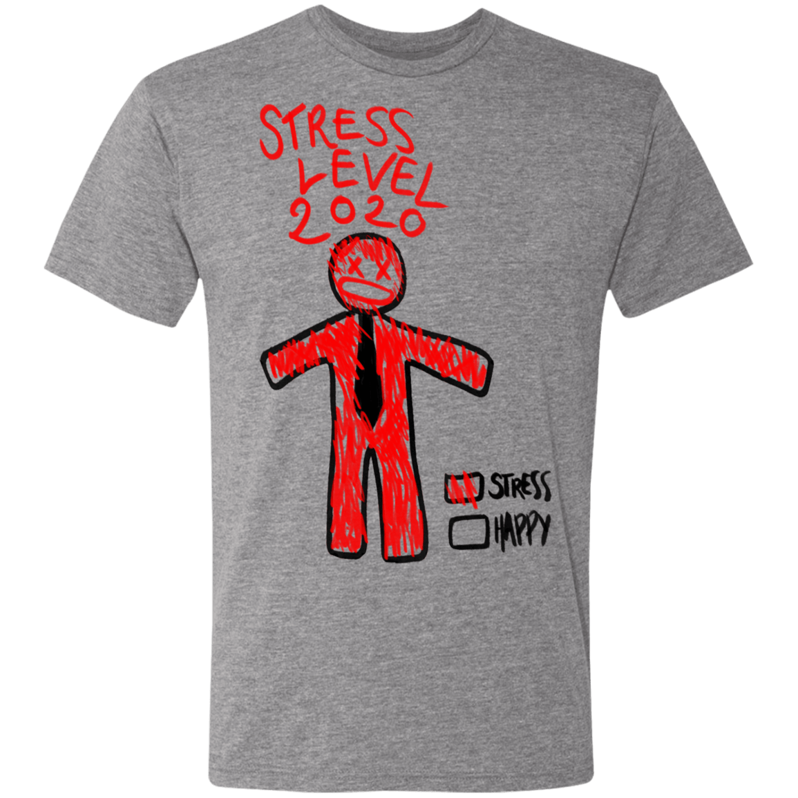 T-Shirts Premium Heather / S Stress Level Men's Triblend T-Shirt