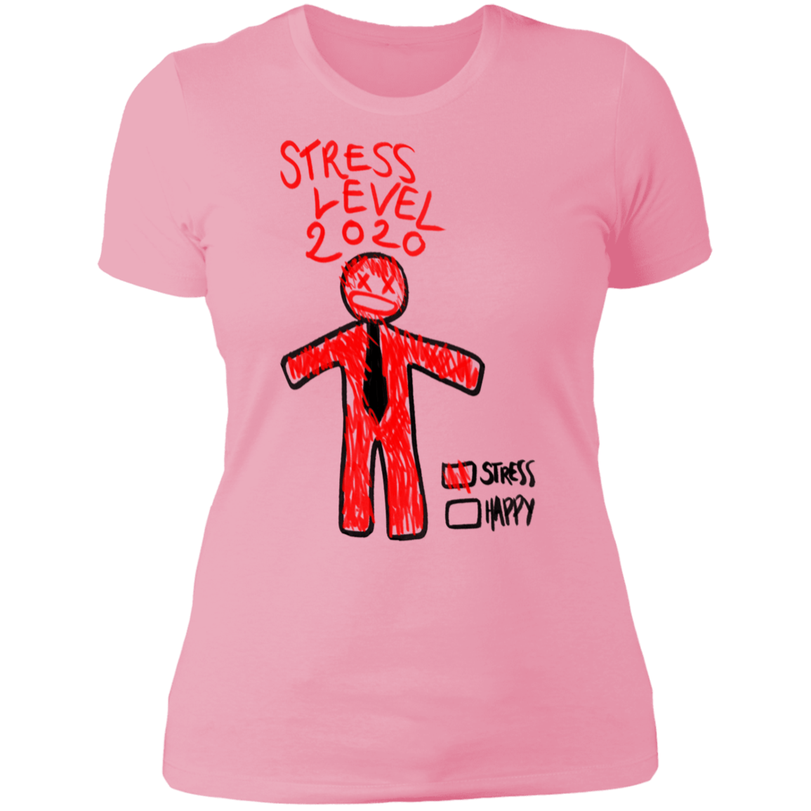 T-Shirts Light Pink / S Stress Level Women's Premium T-Shirt