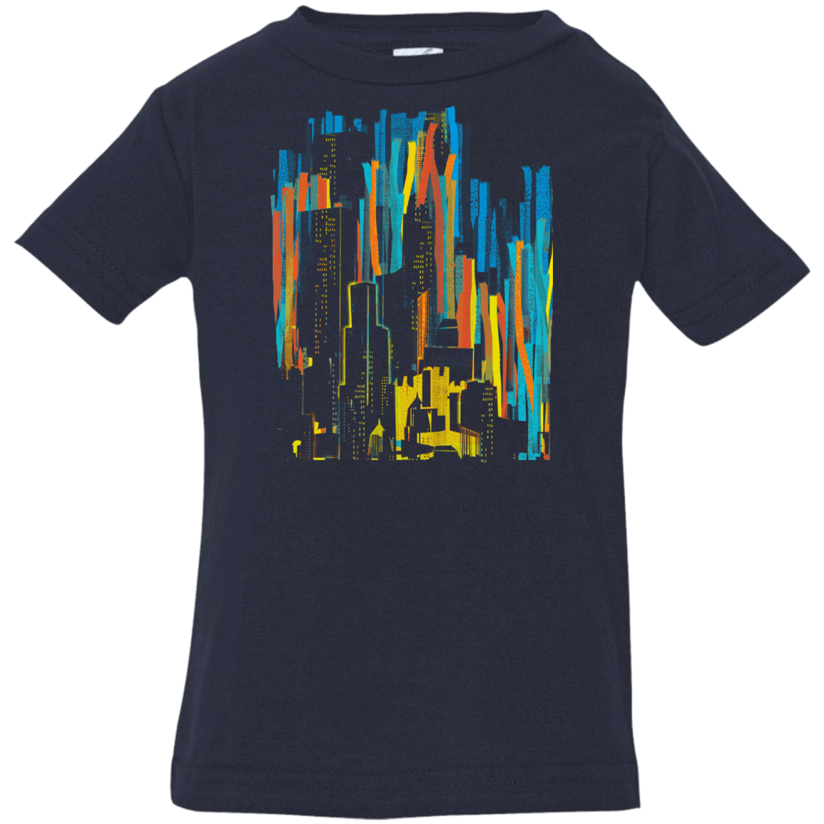 T-Shirts Navy / 6 Months Stripey City Infant Premium T-Shirt