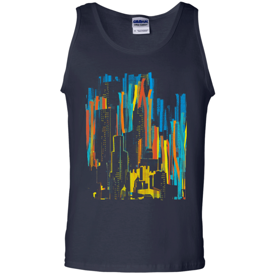 Stripey City Men's Tank Top