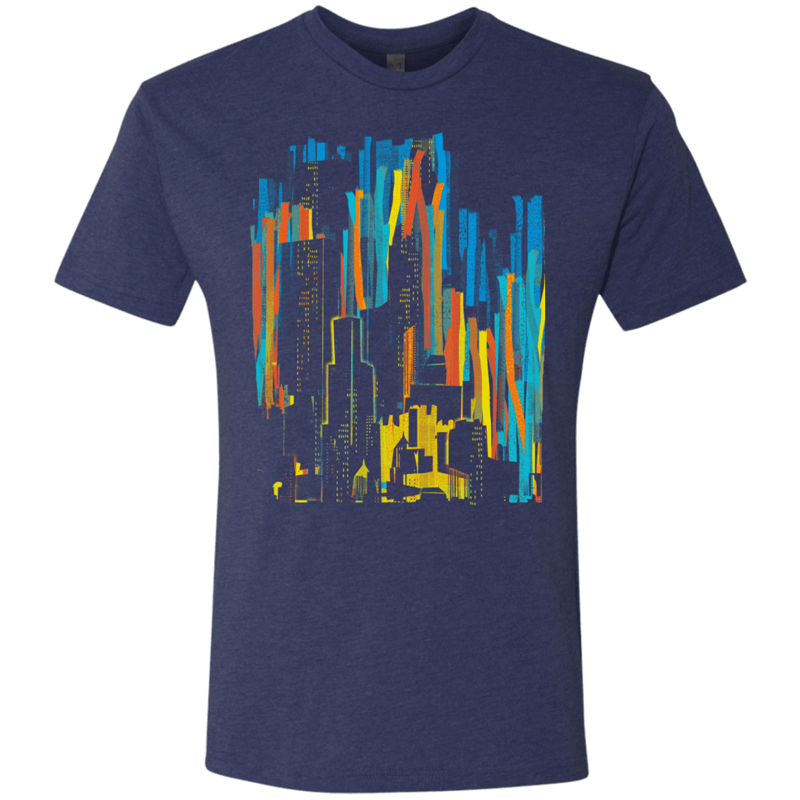 T-Shirts Vintage Navy / S Stripey City Men's Triblend T-Shirt