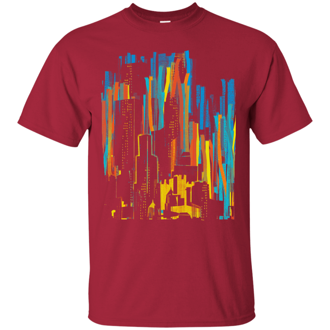 T-Shirts Cardinal / S Stripey City T-Shirt