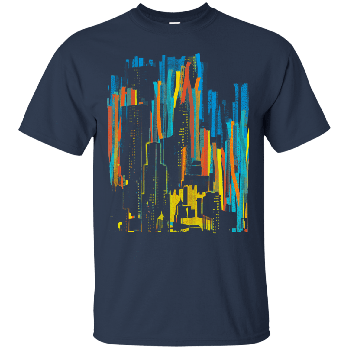 T-Shirts Navy / S Stripey City T-Shirt