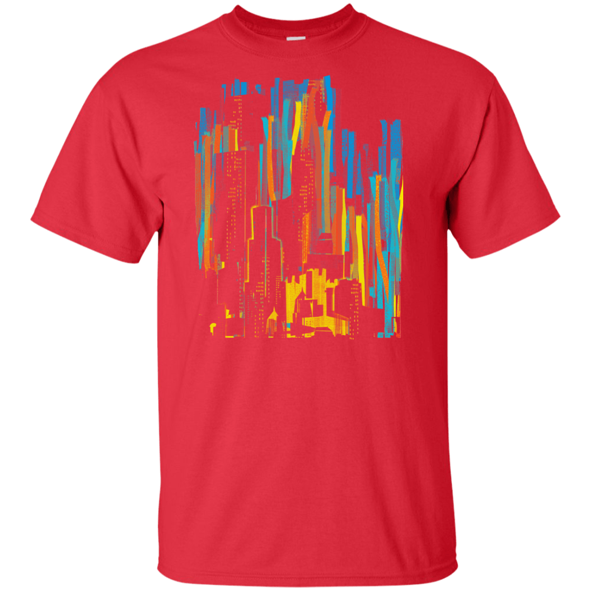 T-Shirts Red / XLT Stripey City Tall T-Shirt