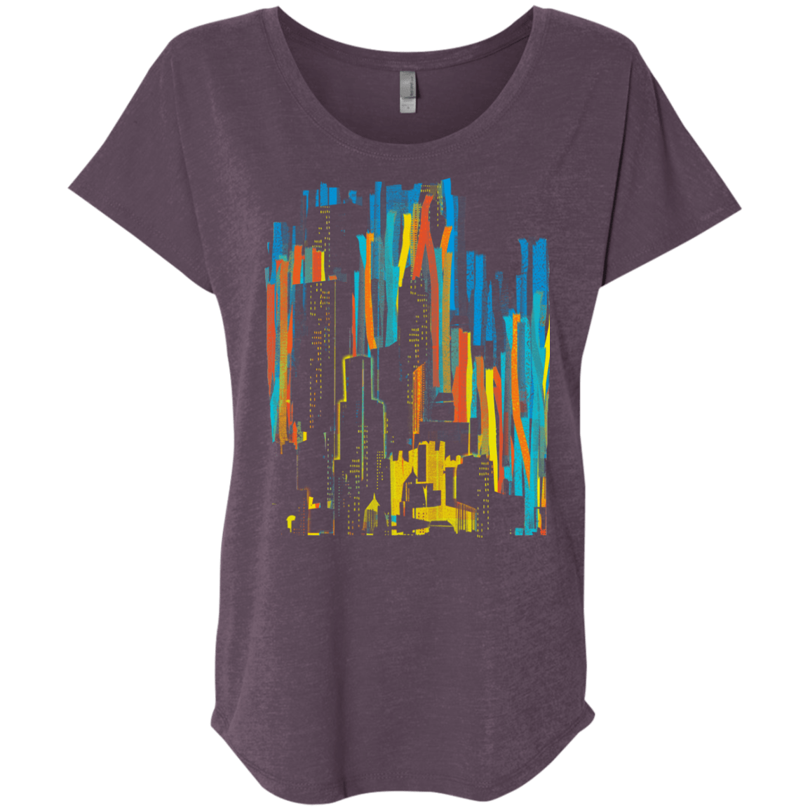 Stripey City Triblend Dolman Sleeve