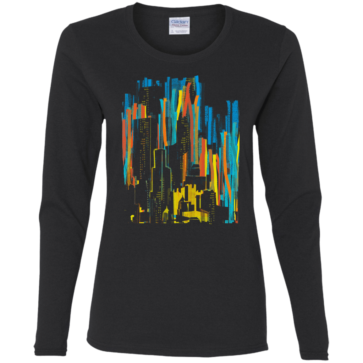 Stripey City Women's Long Sleeve T-Shirt
