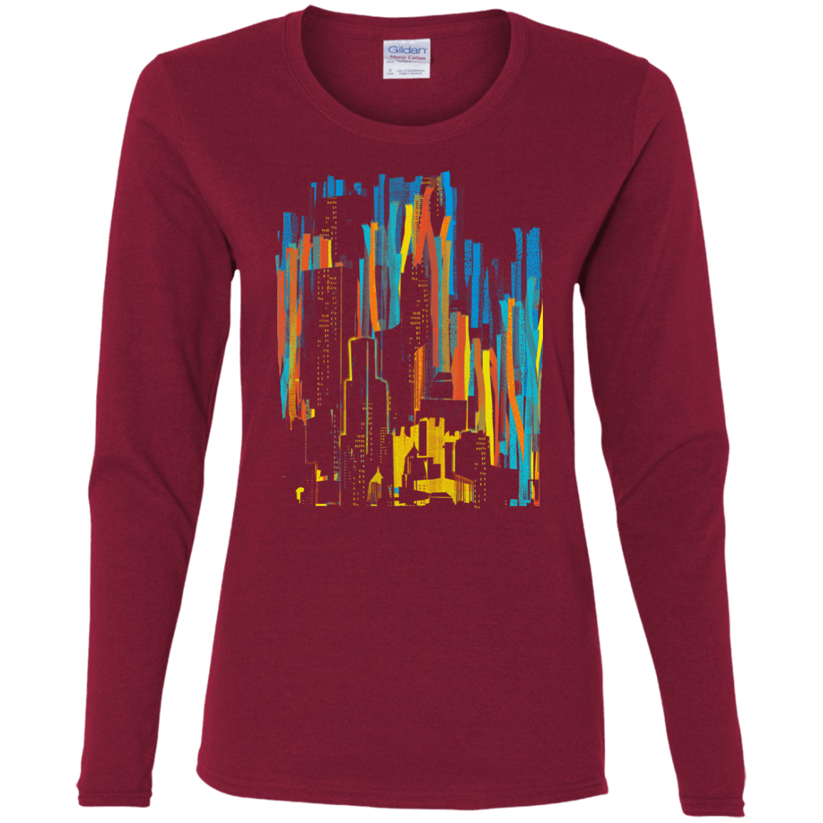 Stripey City Women's Long Sleeve T-Shirt
