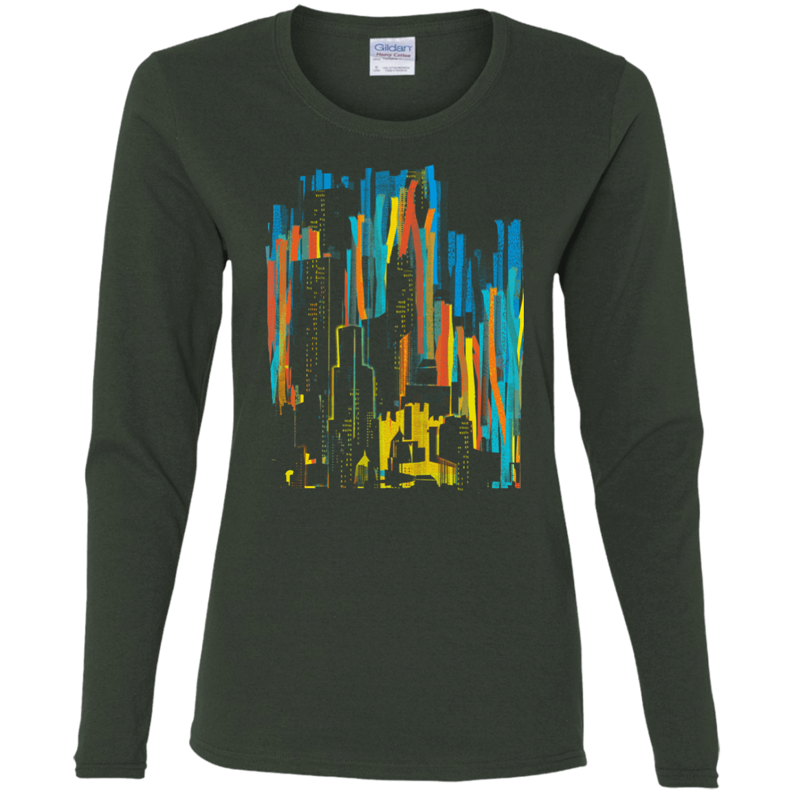 Stripey City Women's Long Sleeve T-Shirt