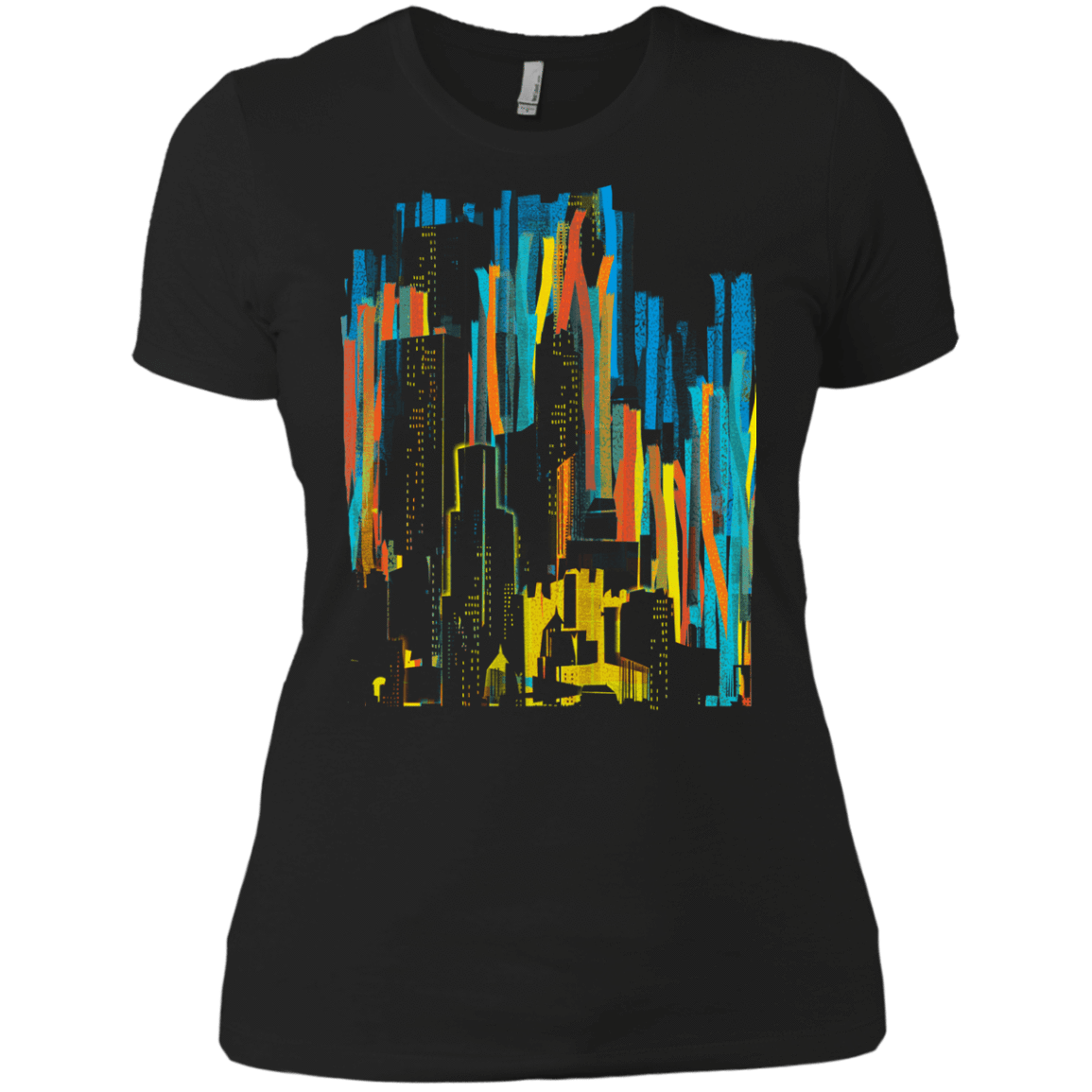 T-Shirts Black / X-Small Stripey City Women's Premium T-Shirt