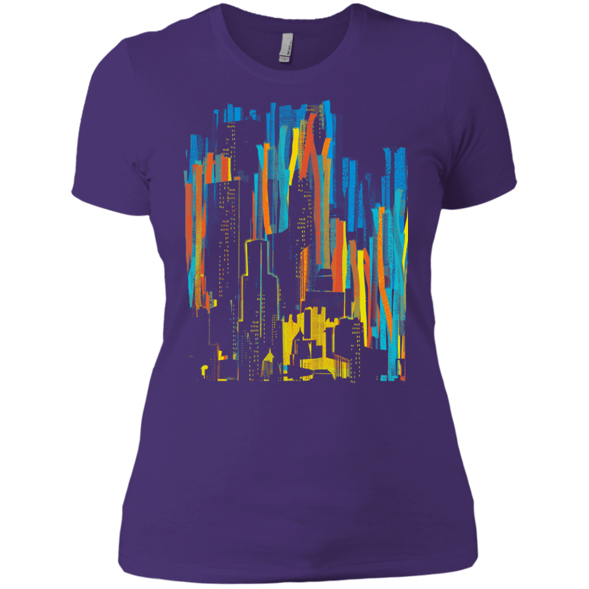 T-Shirts Purple Rush/ / X-Small Stripey City Women's Premium T-Shirt