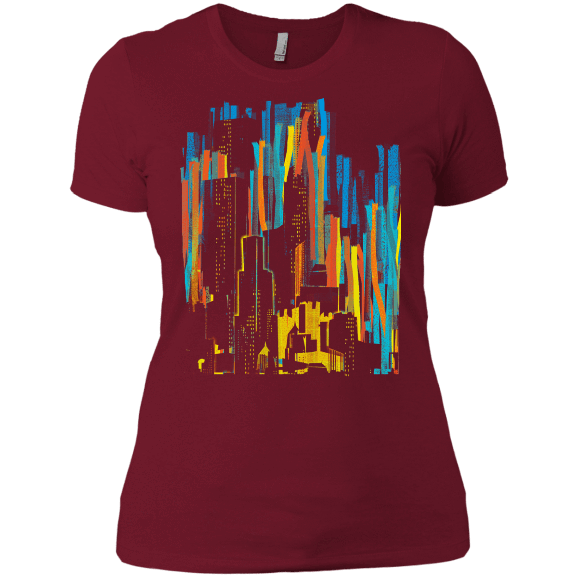 T-Shirts Scarlet / X-Small Stripey City Women's Premium T-Shirt
