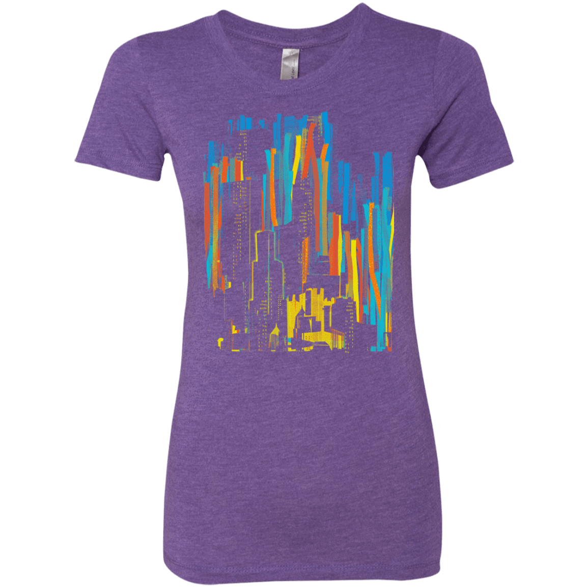T-Shirts Purple Rush / S Stripey City Women's Triblend T-Shirt