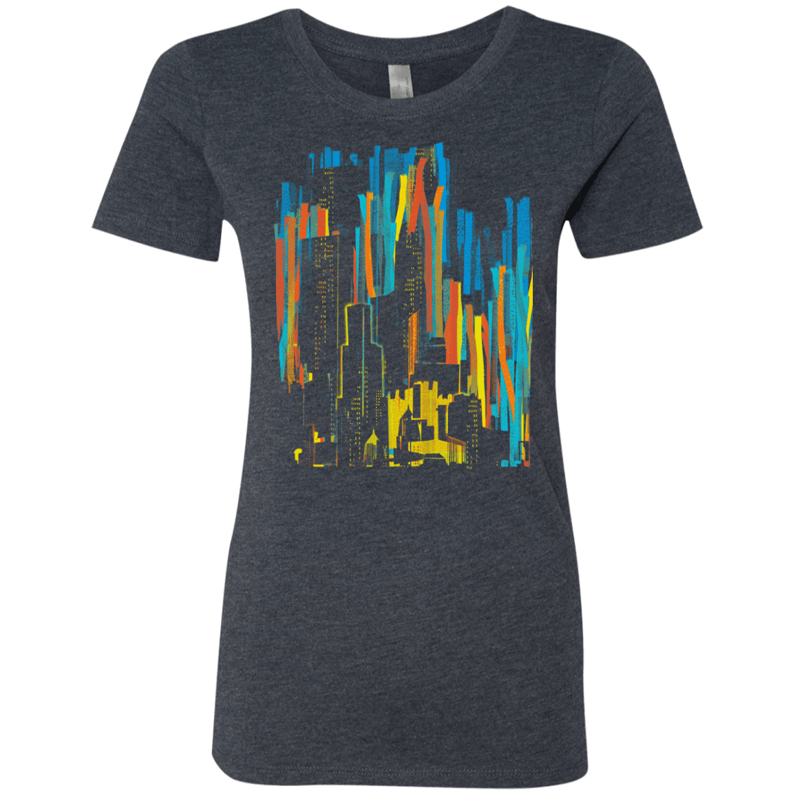 T-Shirts Vintage Navy / S Stripey City Women's Triblend T-Shirt