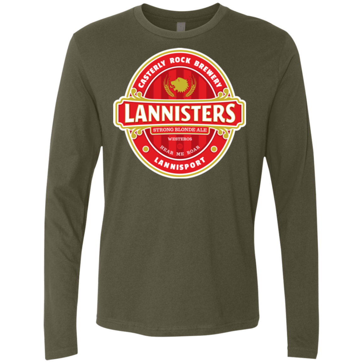 T-Shirts Military Green / Small Strong Blonde Ale Men's Premium Long Sleeve