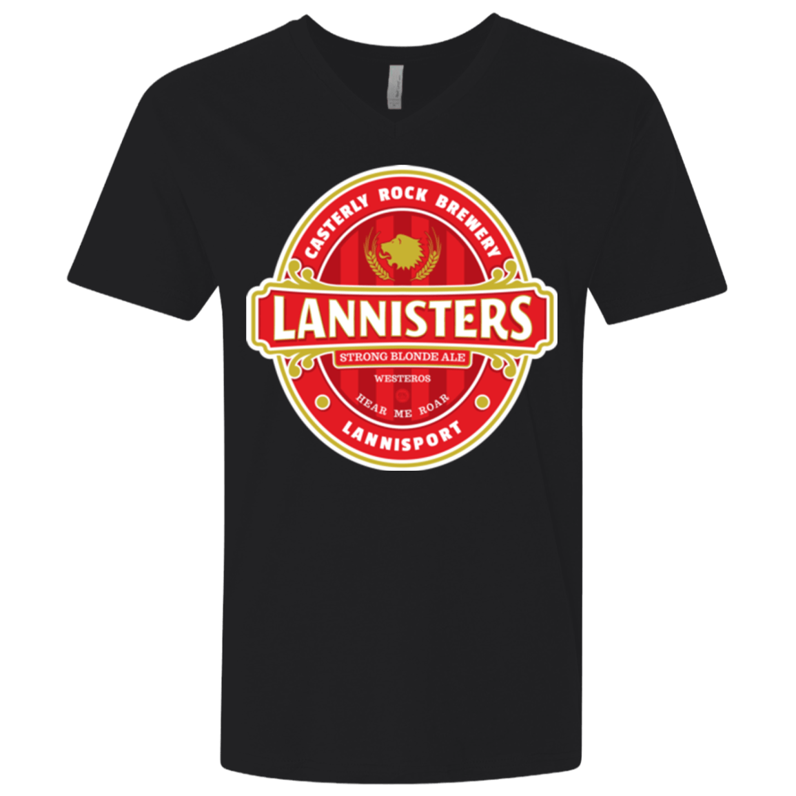 T-Shirts Black / X-Small Strong Blonde Ale Men's Premium V-Neck