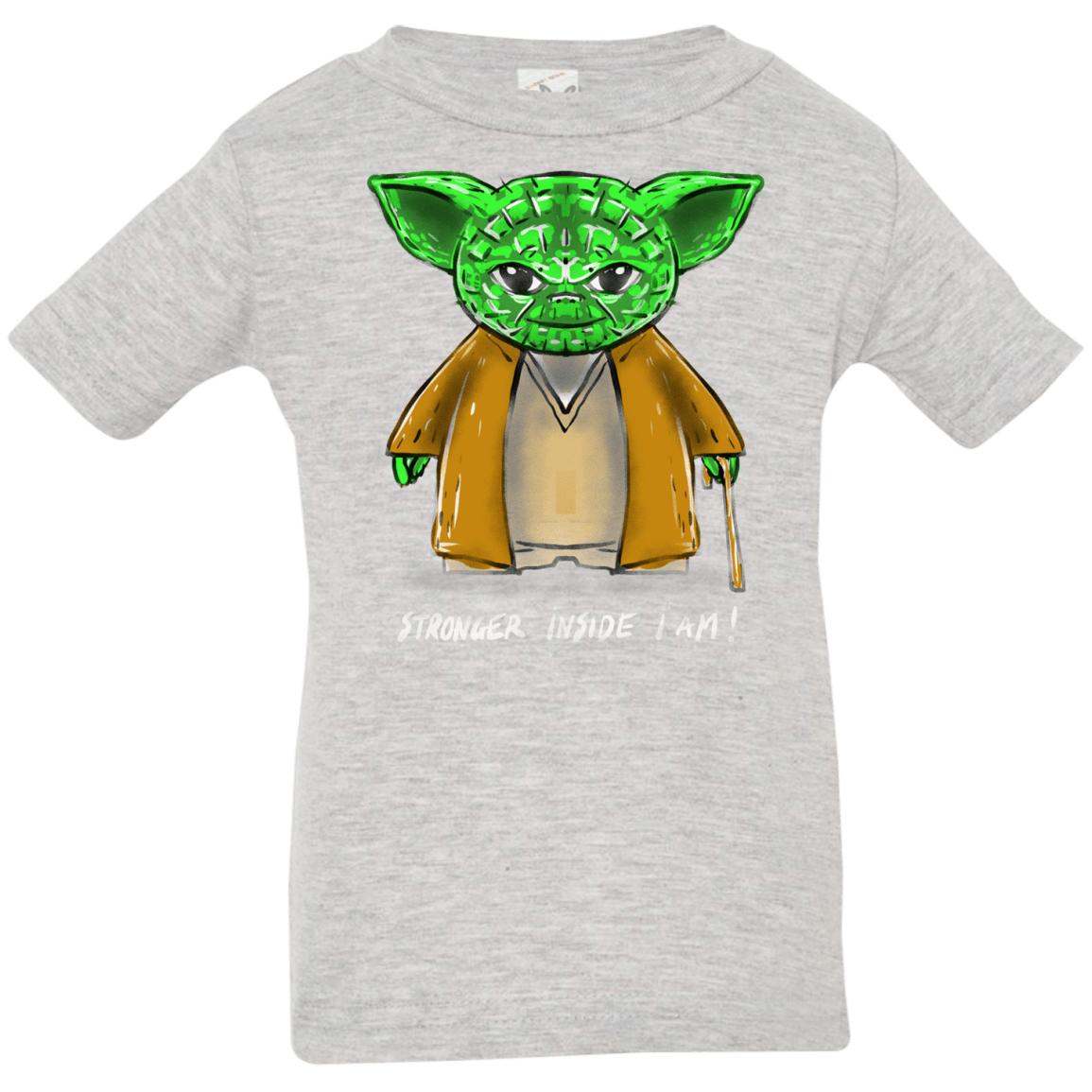 T-Shirts Heather Grey / 6 Months Stronger Inside Infant Premium T-Shirt